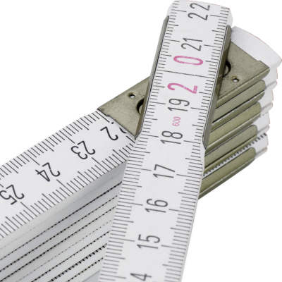 STABILA WOOD FOLDING RULER (2M) in White