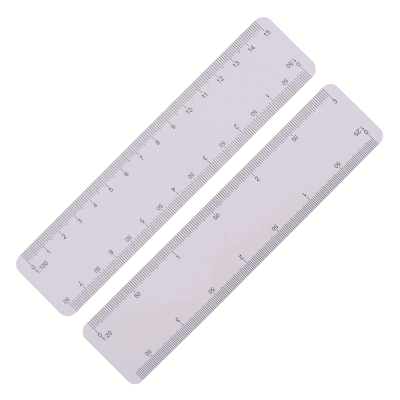 ULTRA SLIM SCALE RULER (15CM) in White