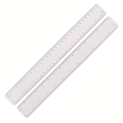 ULTRA SLIM SCALE RULER (30CM) in White