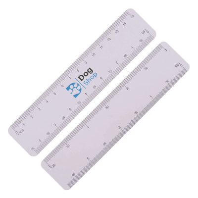 ULTRA SLIM SCALE RULER, IDEAL FOR MAILING, 150MM in White