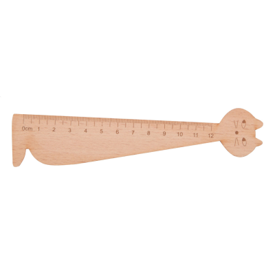 WOOD RULER in Natural