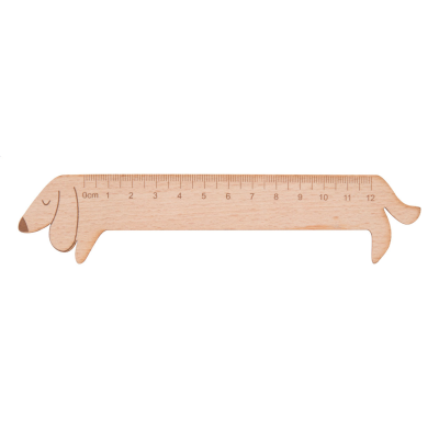 WOOD RULER in Natural
