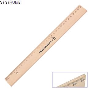 WOODEN 30CM RULER