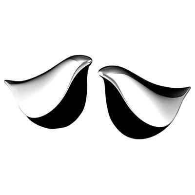 DOVE SALT & PEPPER METAL SHAKERS in Silver