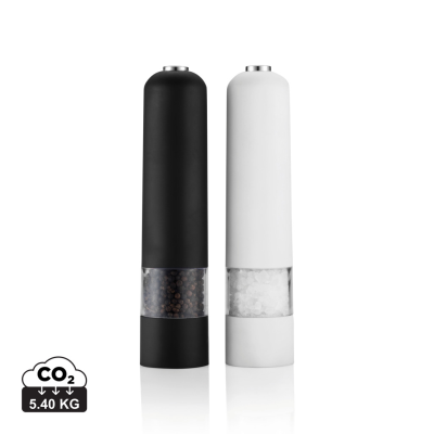ELECTRIC PEPPER AND SALT MILL SET in White