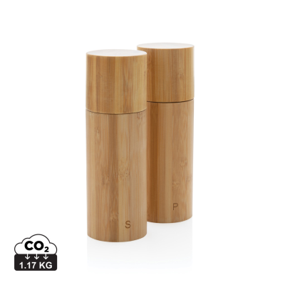 UKIYO BAMBOO SALT AND PEPPER MILL SET in Brown