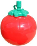 RETRO SQUEEZY TOMATO SAUCE DISPENSER BOTTLE in Red
