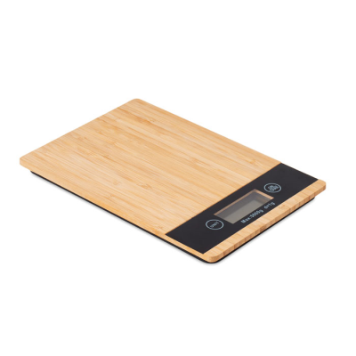 BAMBOO DIGITAL KITCHEN SCALES in Brown