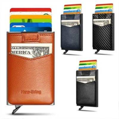 LEATHER LINING RFID BLOCKING CREDIT CARD HOLDER