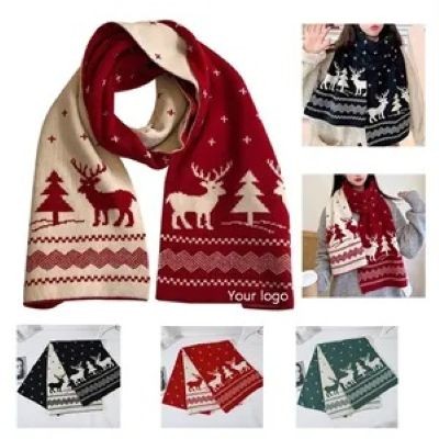 CUSTOM KNIT CHRISTMAS SCARF
