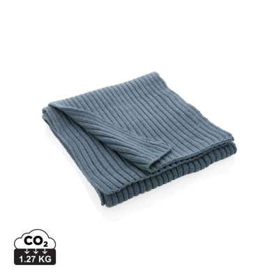 IMPACT AWARE™ POLYLANA® KNITTED SCARF 180 x 25CM in Blue