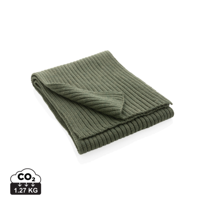 IMPACT AWARE™ POLYLANA® KNITTED SCARF 180 x 25CM in Green