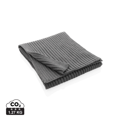 IMPACT AWARE™ POLYLANA® KNITTED SCARF 180 x 25CM in Grey