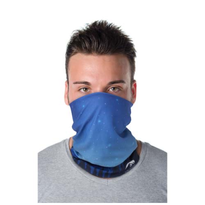 LARA SUBLIMATION MULTI-SCARF with Fleece Layer & Hems