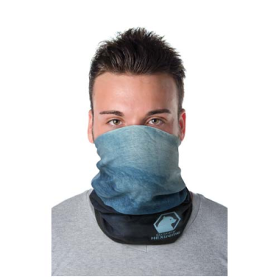 LARA SUBLIMATION MULTI-SCARF with Fleece Layer & Hems