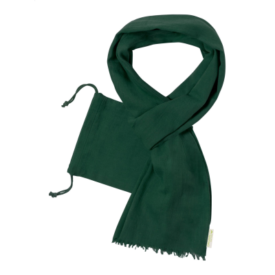 ORGANIC COTTON SCARF in Dark Green