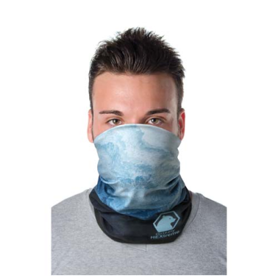 ZOYA RPET SUBLIMATION MULTI-SCARF with Hems & Fleece Layer 