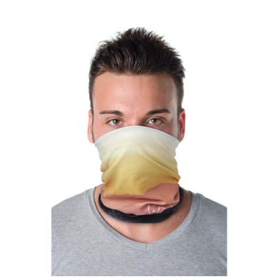 ZOYA RPET SUBLIMATION MULTI-SCARF with Hems & Fleece Layer 