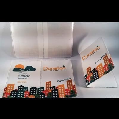 FULL COLOUR DIGITAL PRINTED PVC HOUSING, RENT PAYMENT CARD HOLDER