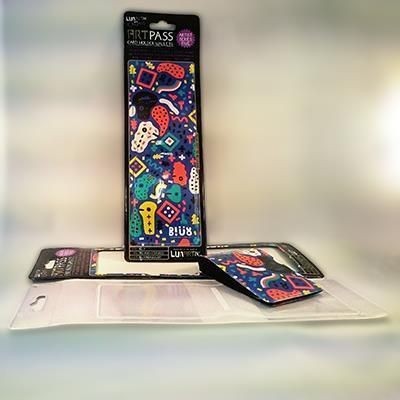 FULL COLOUR DIGITAL PRINTED PVC RETAIL PUSH OUT OYSTER STYLE TRAVEL CARD HOLDER