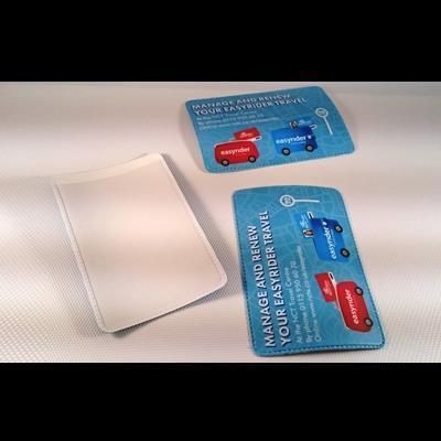 FULL COLOUR DIGITAL PRINTED PVC SINGLE TRAVEL CARD HOLDER