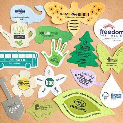 BESPOKE PRINTED SEEDS PAPER SHAPE