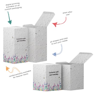 PLANTABLE SEEDS PAPER BOXES