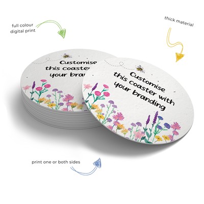 PLANTABLE SEEDS PAPER COASTER