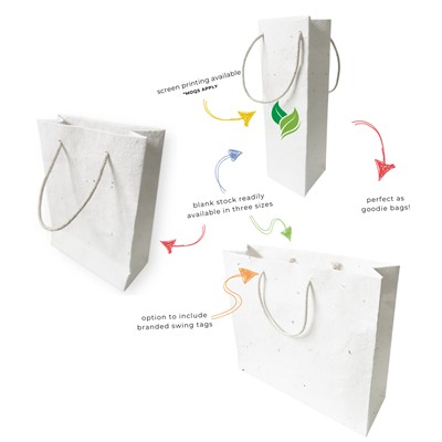 PLANTABLE SEEDS PAPER GIFT BAG
