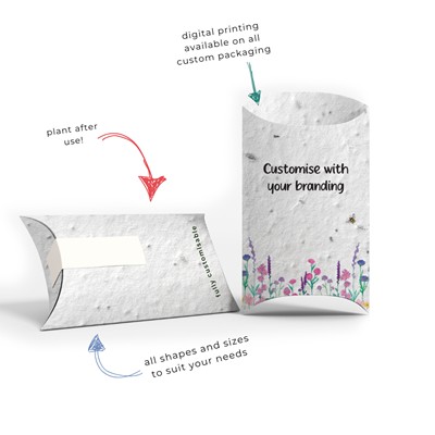 PLANTABLE SEEDS PAPER PILLOW BOX