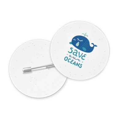 SEEDED PAPER BUTTON BADGES