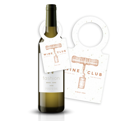 SEEDED PAPER WINE BOTTLE TAGS