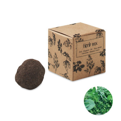 HERB SEEDS BOMB in Carton Box in Brown