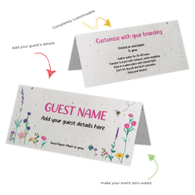 SEEDS PAPER PLACE CARDS