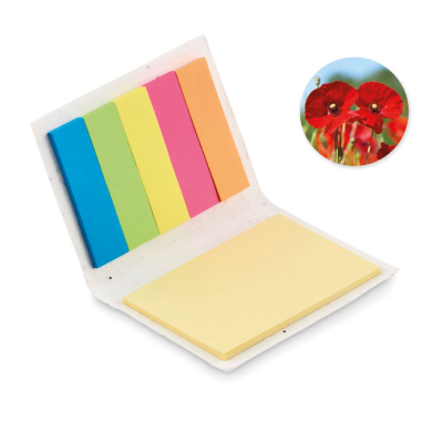 SEEDS PAPER STICKY NOTE PAD in White