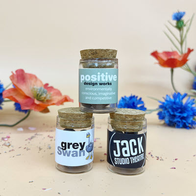 WILDFLOWER SEEDS BALLS BOMBS JAR