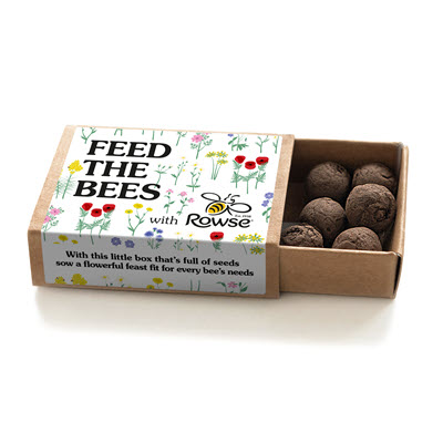 WILDFLOWER SEEDS BALLS BOMBS MATCHBOX
