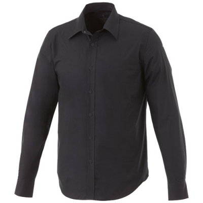 HAMELL LONG SLEEVE MENS SHIRT in Solid Black