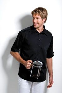 KUSTOM KIT BARGEAR SHORT SLEEVE TURN BACK CUFF BAR SHIRT