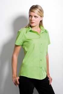 KUSTOM KIT LADIES SHORT SLEEVE WORKFORCE SHIRT