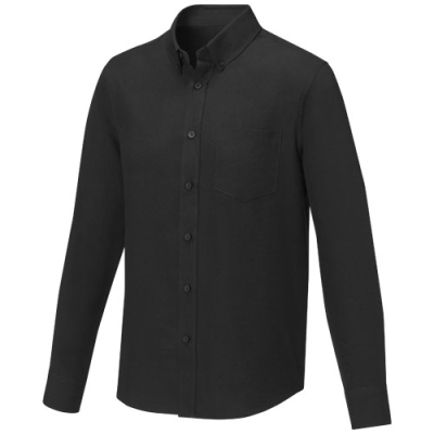POLLUX LONG SLEEVE MENS SHIRT in Solid Black