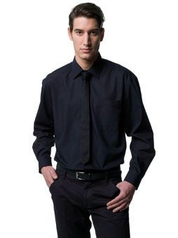 RUSSELL COLLECTION LONG SLEEVE EASY CARE POPLIN SHIRT