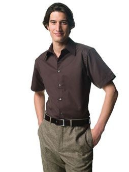 RUSSELL COLLECTION SHORT SLEEVE TENCEL FITTED SHIRT