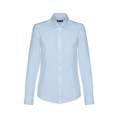 THC TOKYO LADIES WOMENS LONG-SLEEVED OXFORD SHIRT with Pearl Colour Buttons