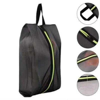 WATERPROOF NYLON TRAVEL SHOE BAG with ZIPPER