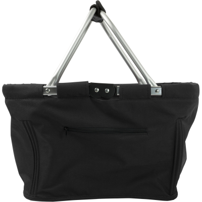 FOLDING SHOPPER TOTE BAG in Black