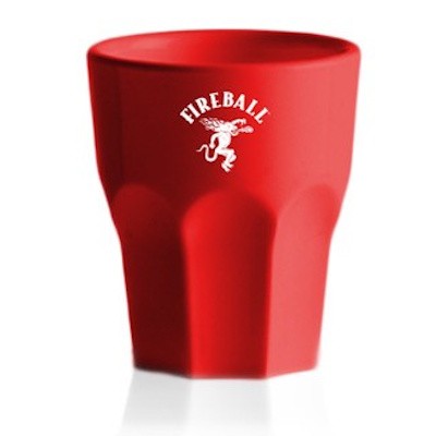 50ML (2OZ) COLOUR-MATCH PRINTED REUSABLE PLASTIC SHOT GLASS