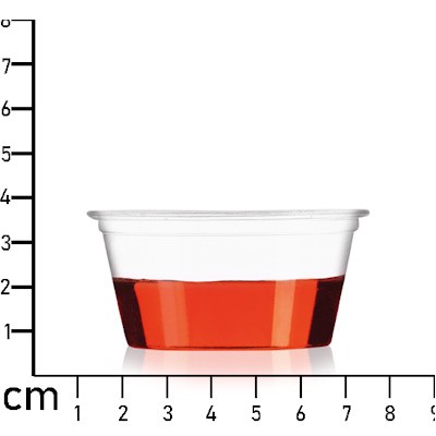 50ML (2OZ) ENVIRONMENTALLY-FRIENDLY CLEAR TRANSPARENT TASTER SHOT CUP