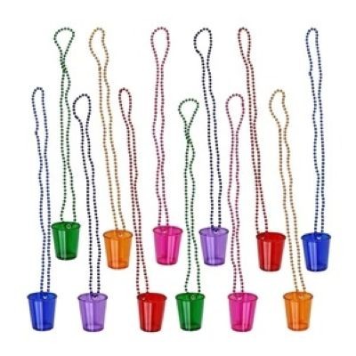 SHOT GLASS BEADED NECKLACE