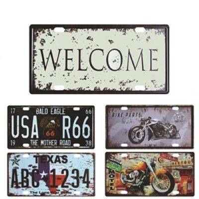 FULL COLOUR DYE SUBLIMATED EMBOSSED ALUMINIUM LICENSE PLATE
